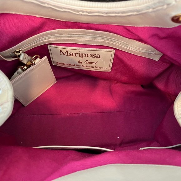 MARIPOSA BY SHARIF, handcrafted for Neiman Marcus, woven leather tote handbag - Picture 6 of 10